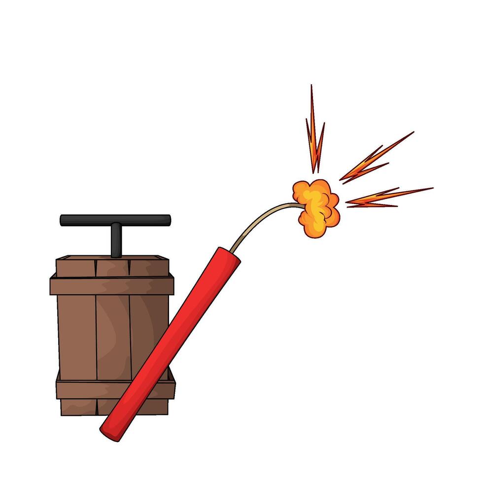 Bomb with Burning Wick vector