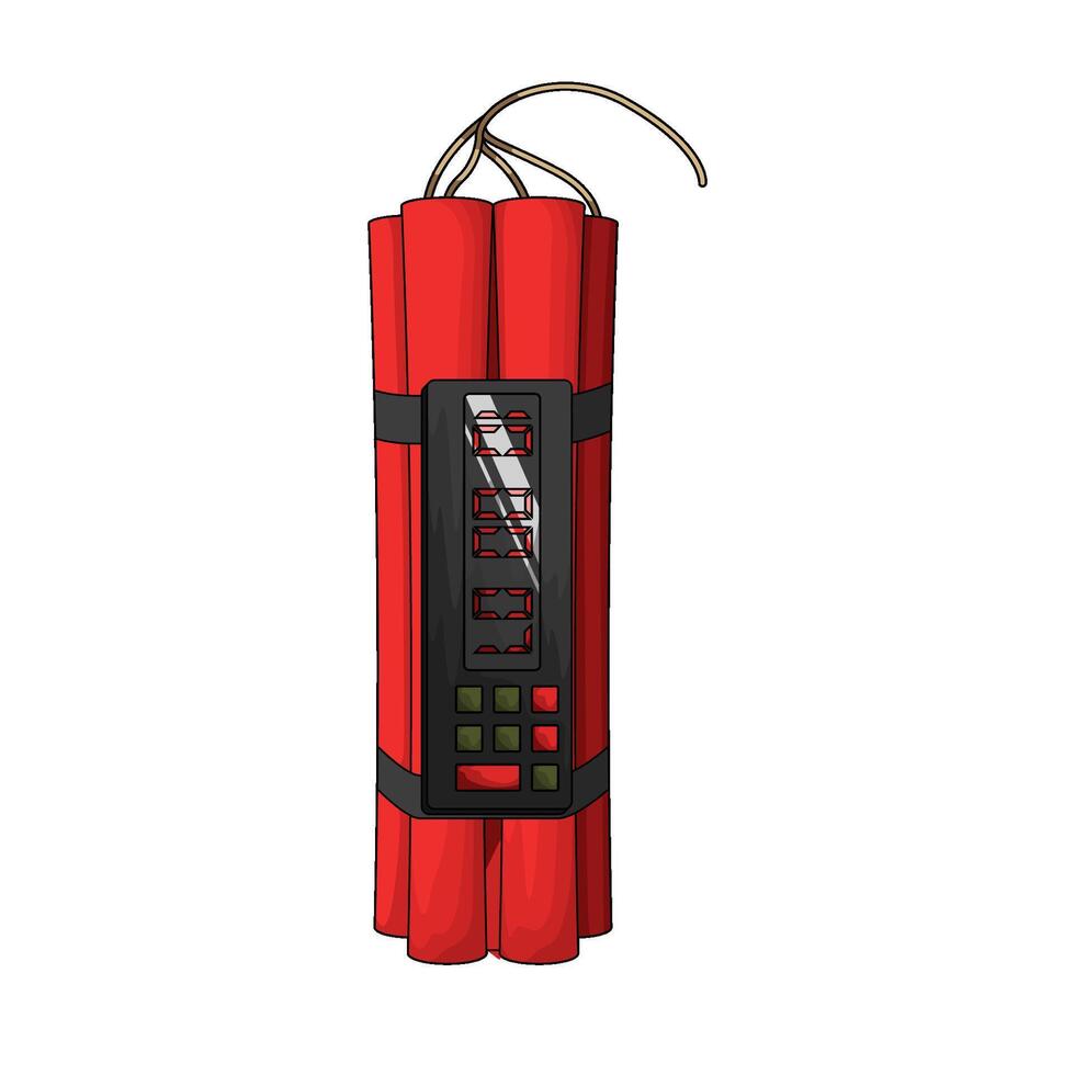 bomb and timer illustration vector