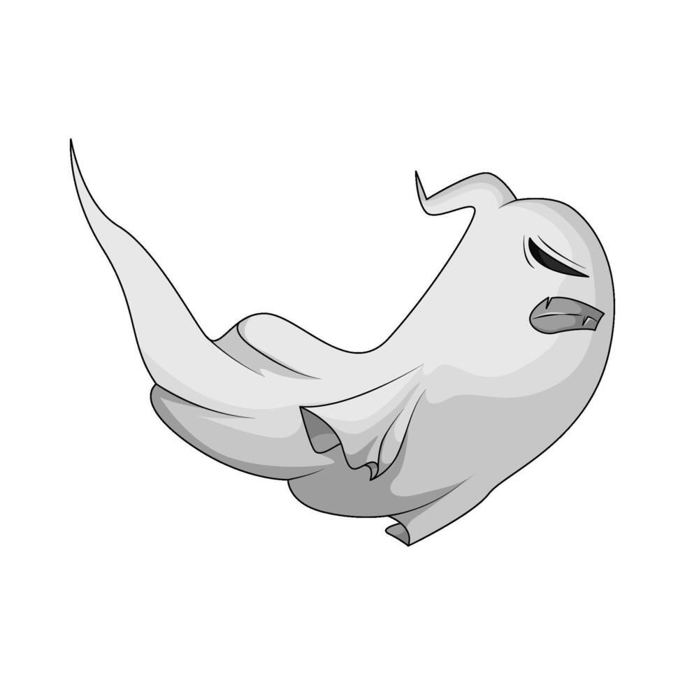very spooky ghost illustration vector