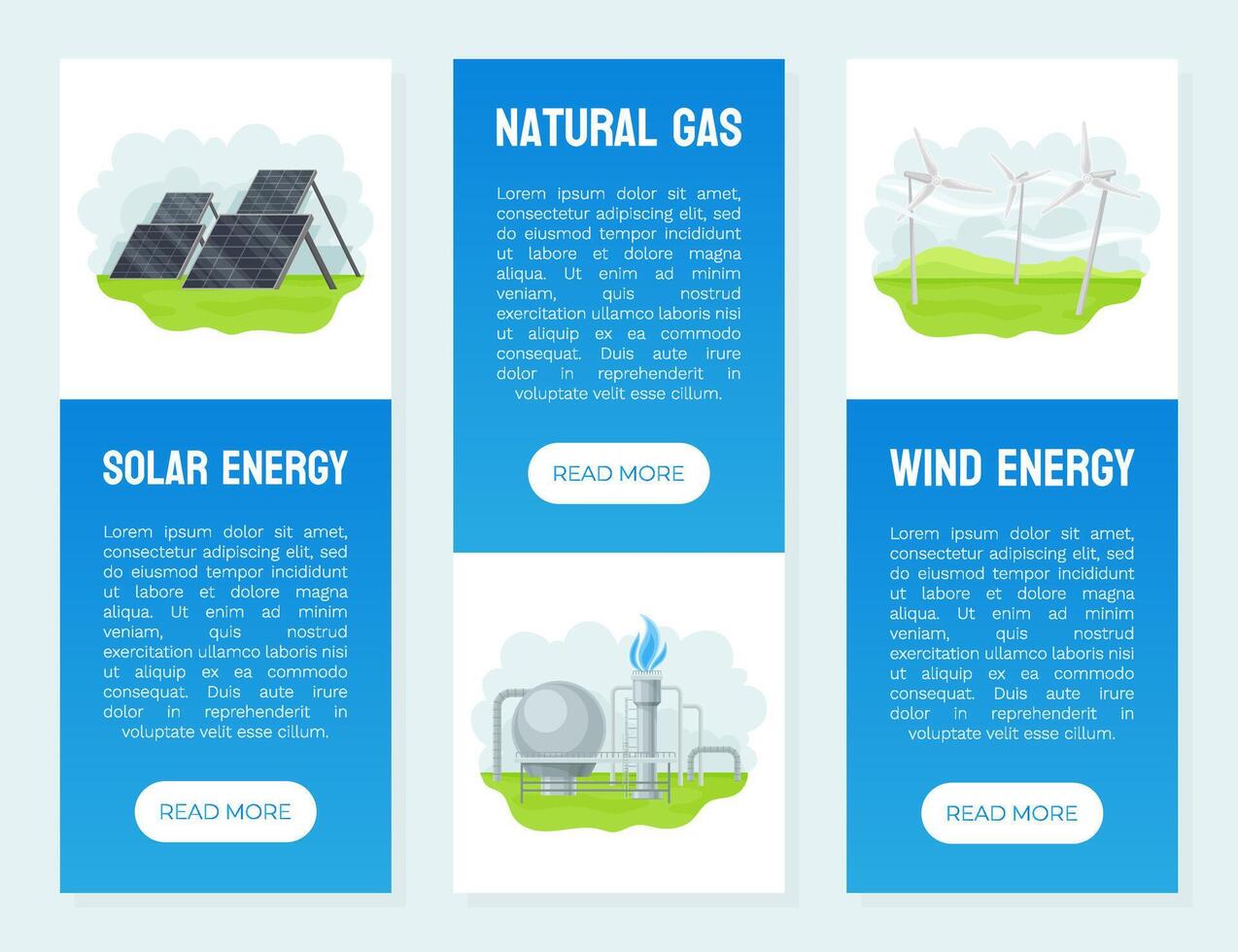 Natural Resources Banner Design with Environmental Alternative Template vector