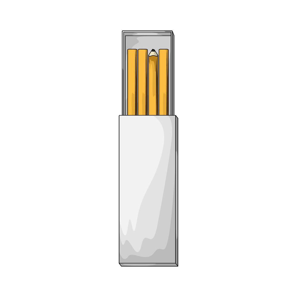 yellow pencil pack vector