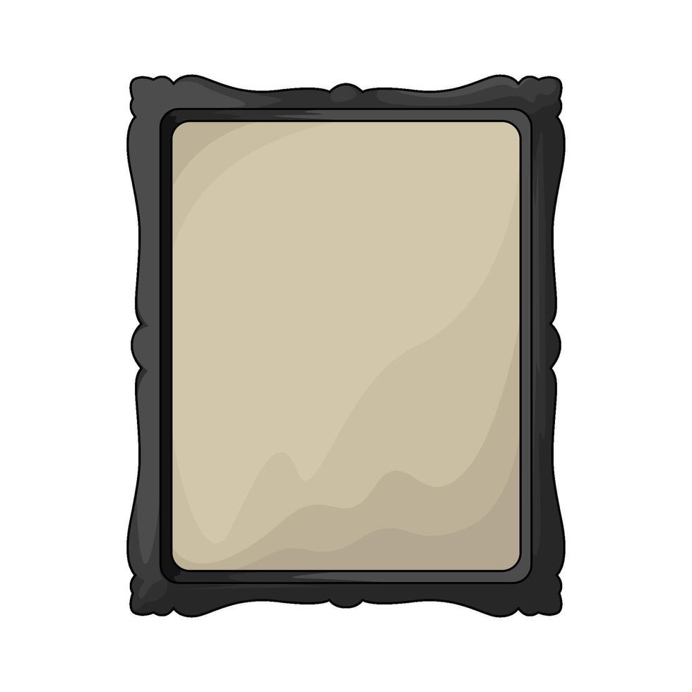 illustration of black photo frame vector