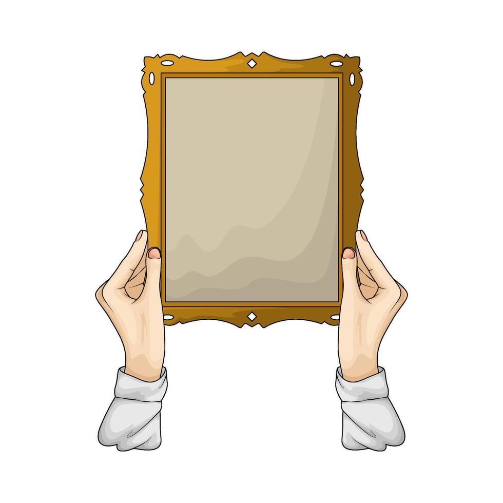 luxury photo frame illustration vector
