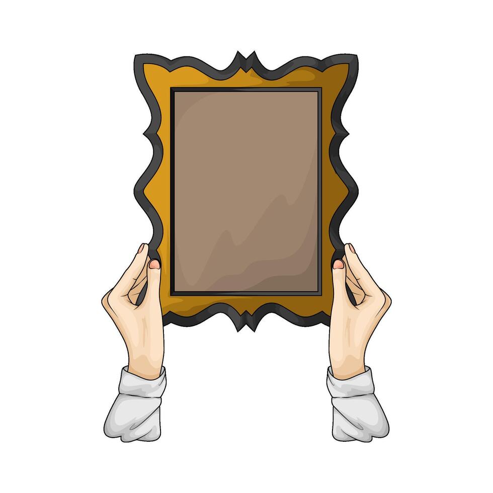 luxury photo frame vector