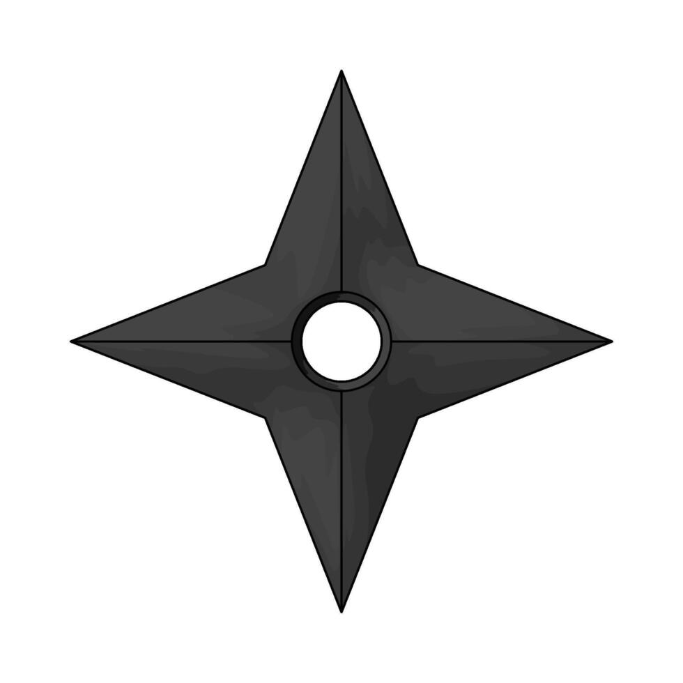 Traditional ninja star vector