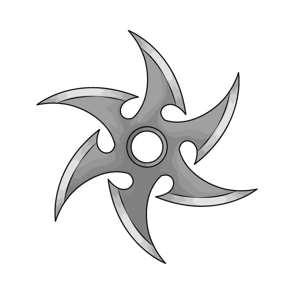 illustration of Ninja Star Shuriken vector