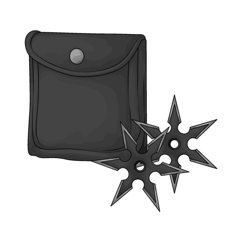 Shuriken Point with Pouch vector