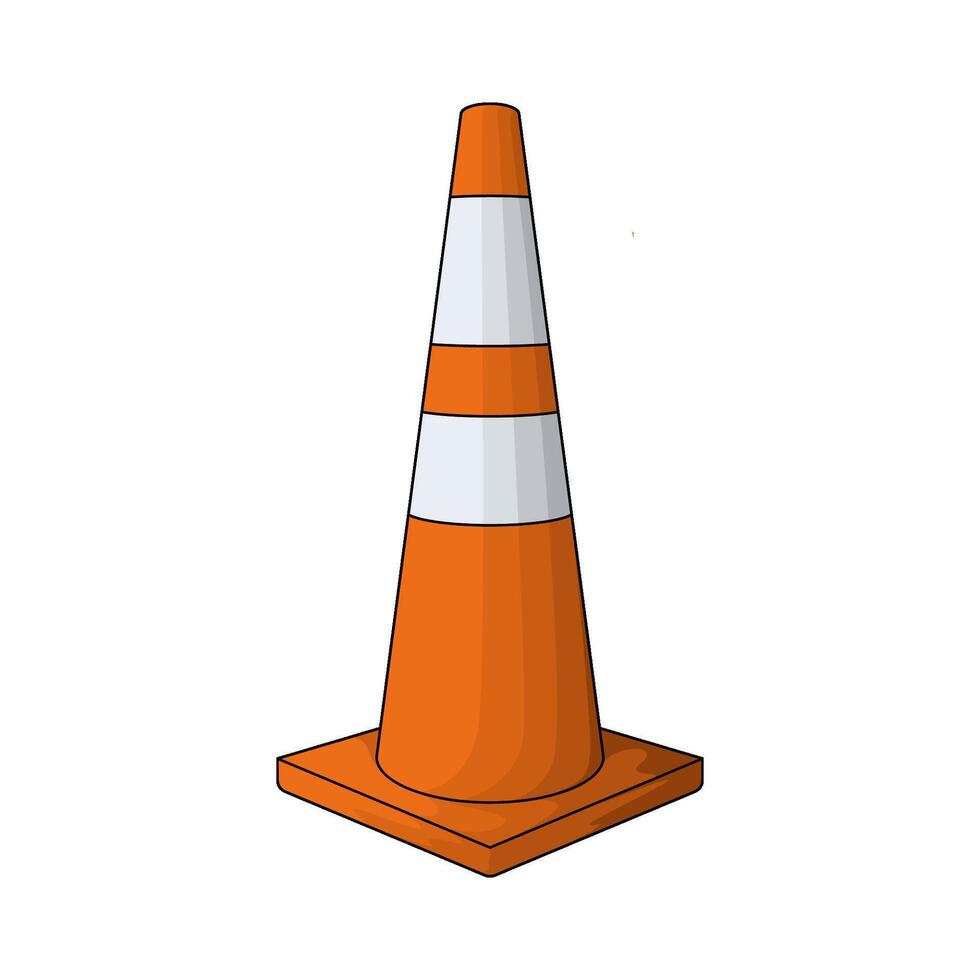 illustration of a traffic cones vector