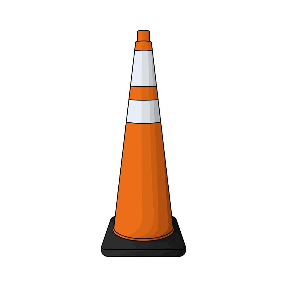 illustration of Saviour Traffic Cone vector