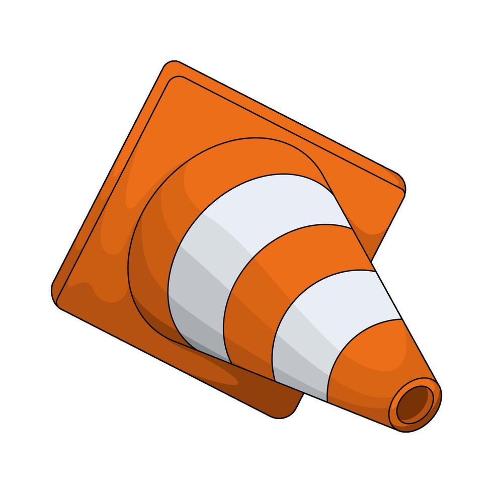 illustration of Safeline Traffic Cone vector