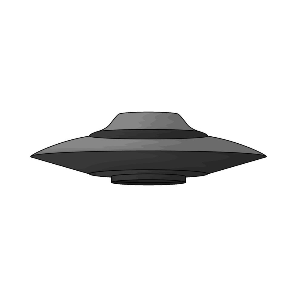 flying UFO illustration vector