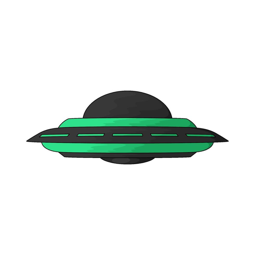 Simple ufo illustration vector