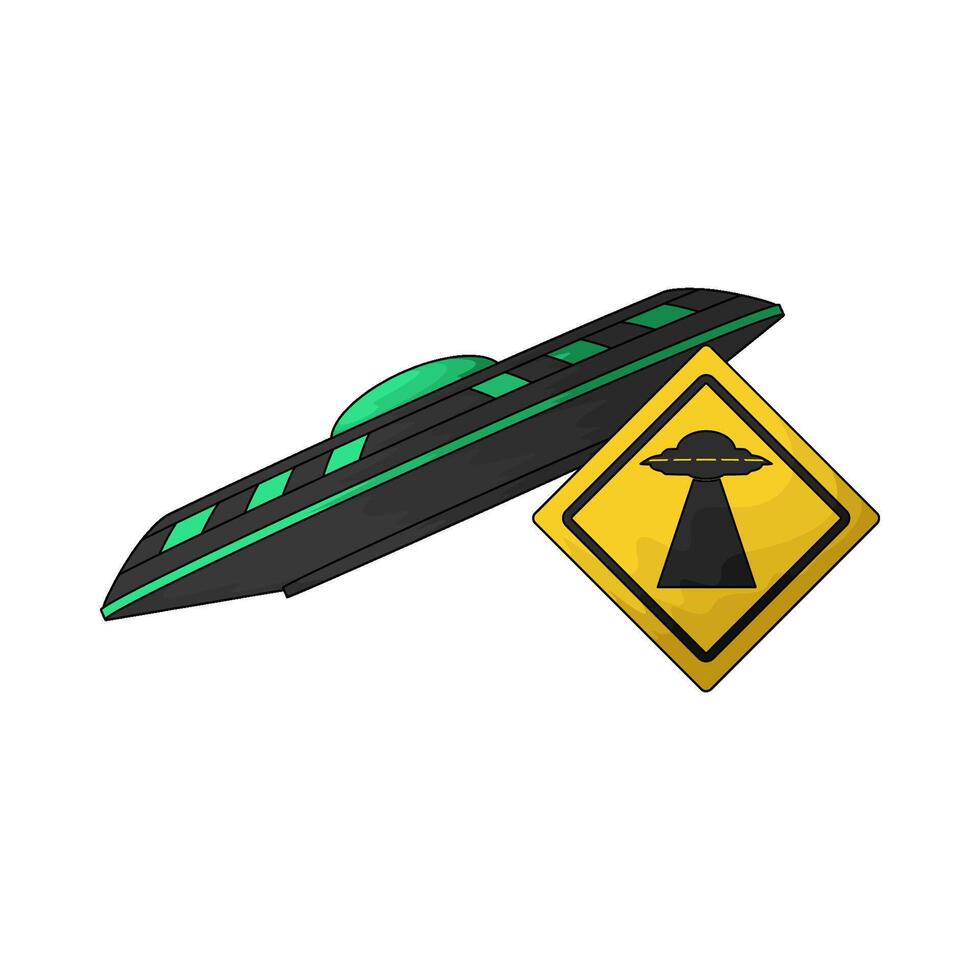 ufo and ufo signs vector
