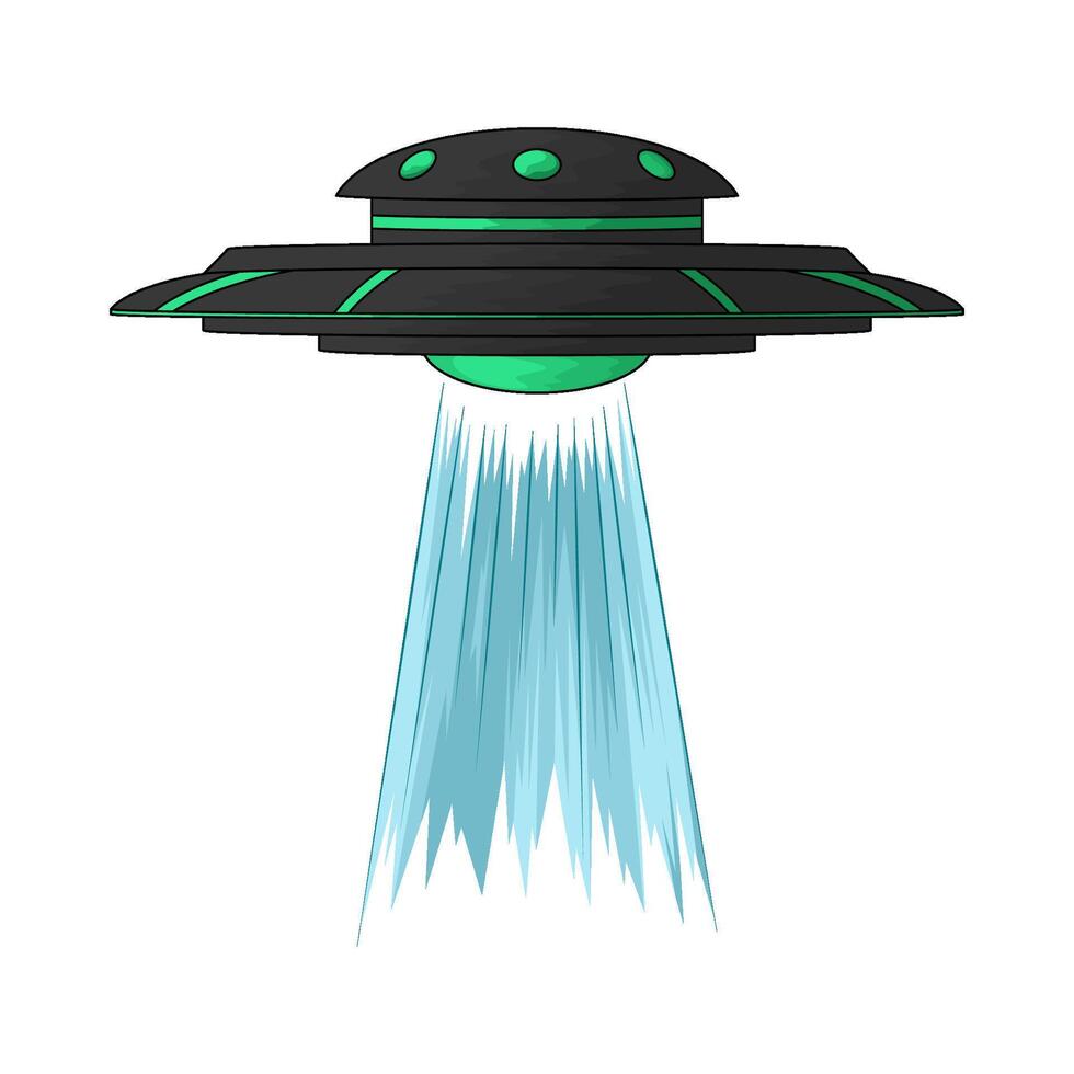 Ufo Light Beam illustration vector