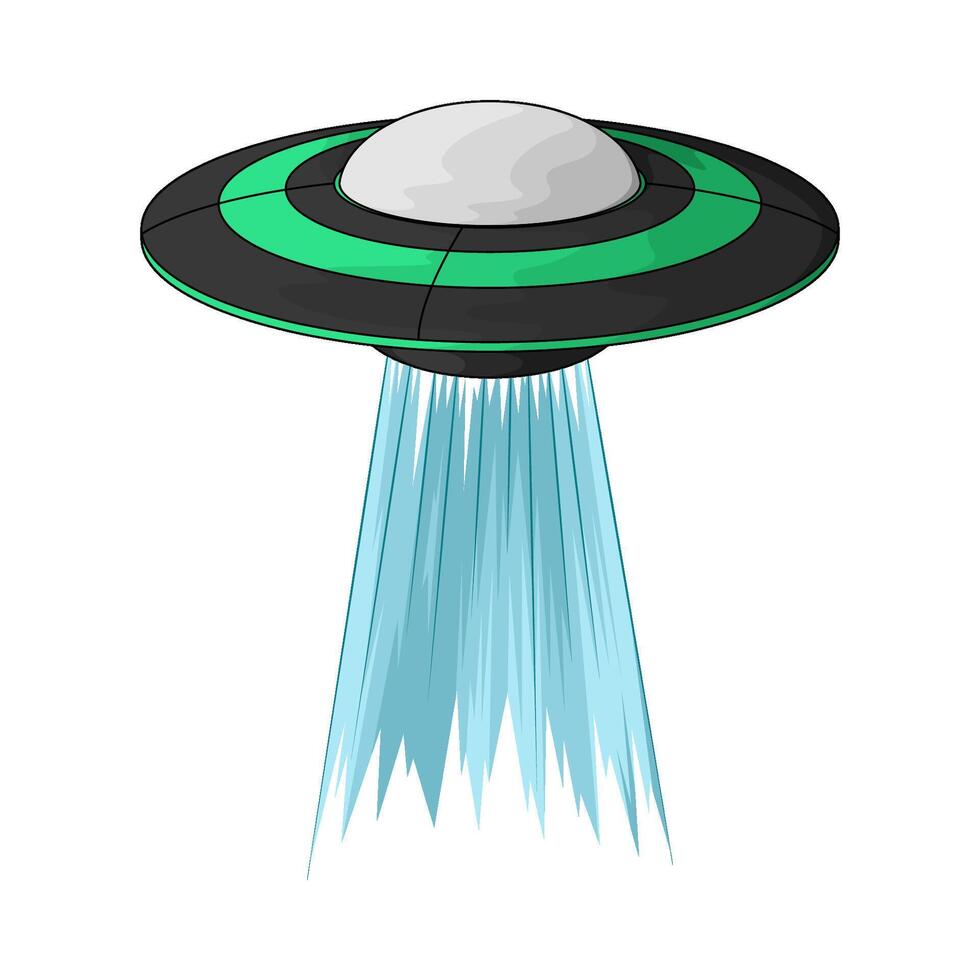illustration of Ufo Light Beam vector