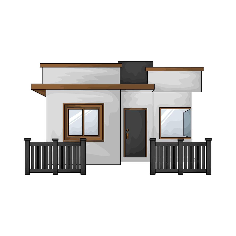 small luxury house vector