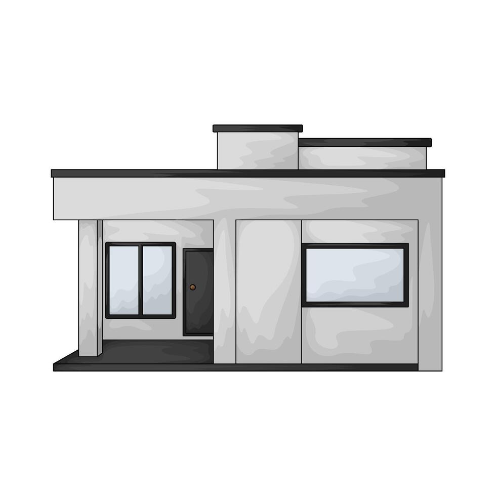 illustration of small luxury house vector
