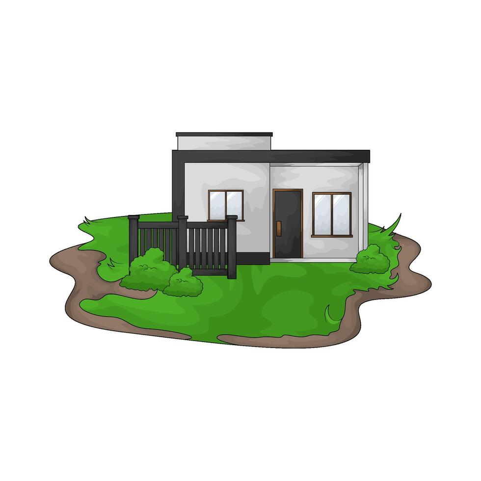 luxury small home vector