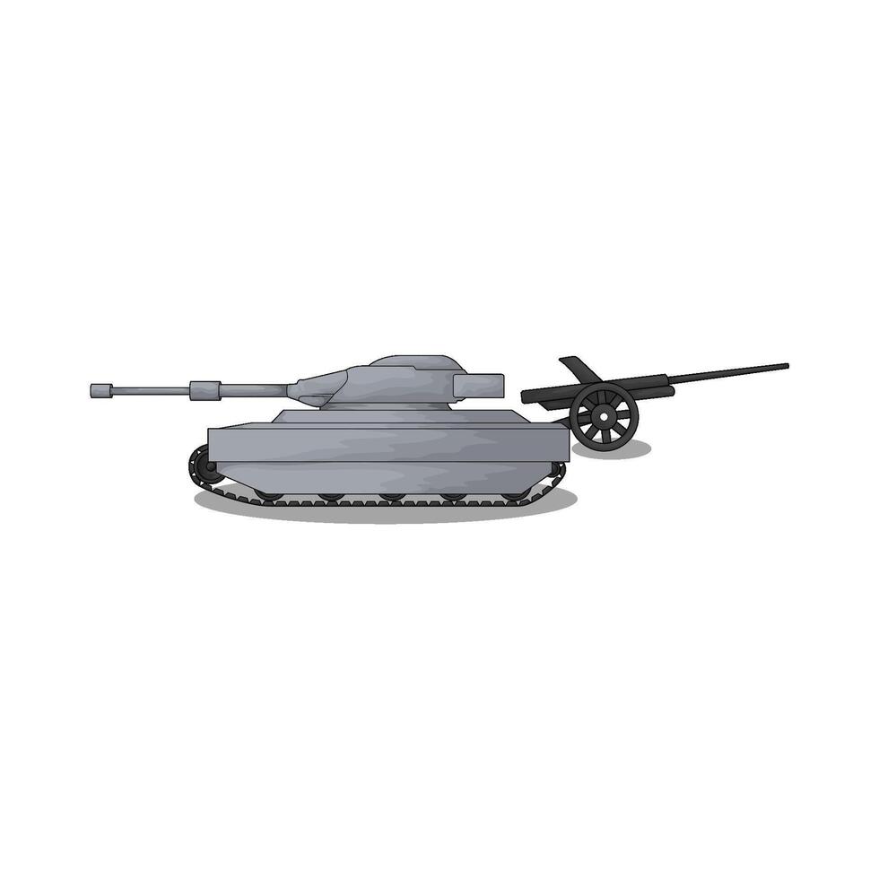 Main battle tank vector