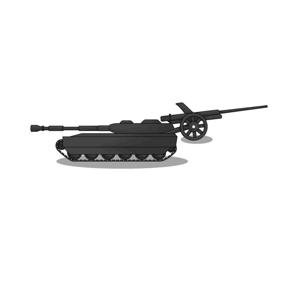 illustration of New Army tank vector