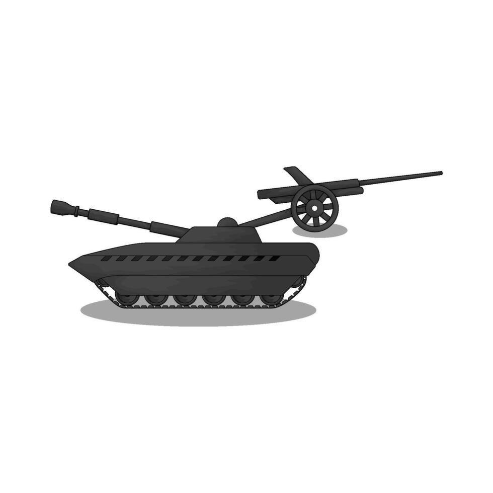 Main Army Battle Tanks illustration vector