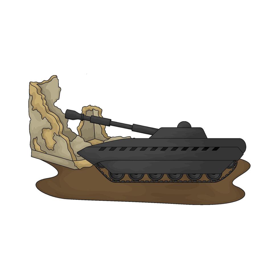 illustration of Military Battle Tanks vector