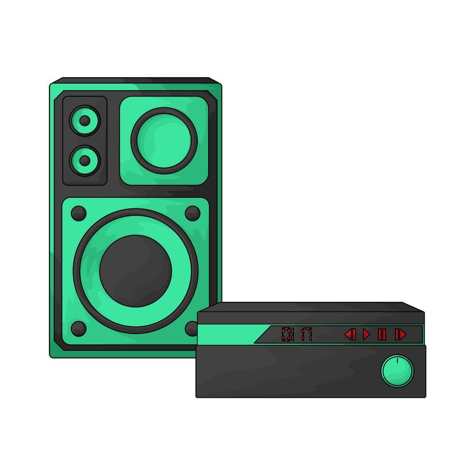 Thousand Music Speakers vector
