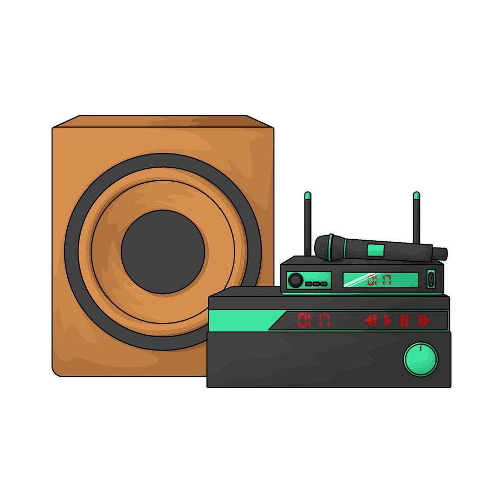 best music speaker vector