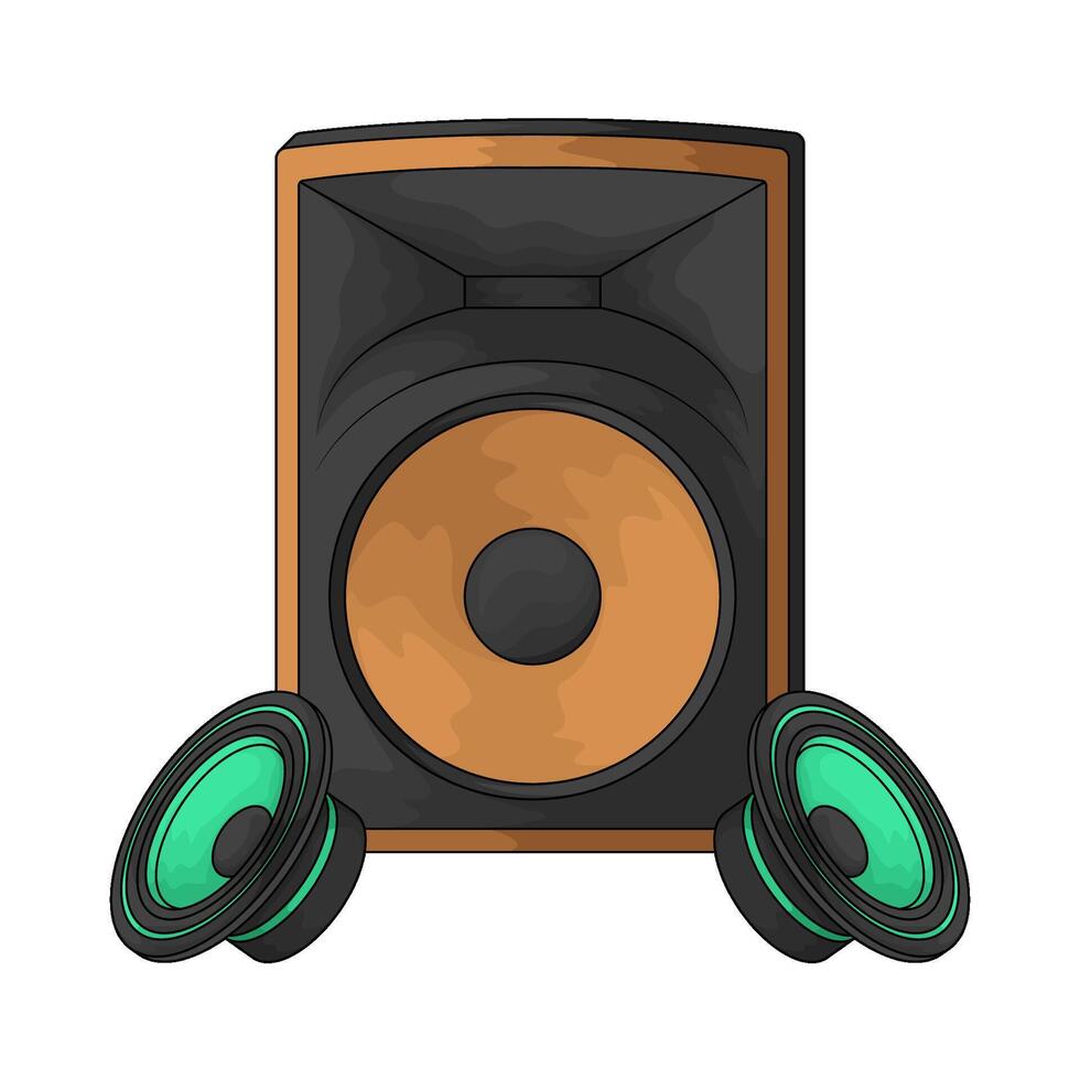 Powered Bookshelf Speakers vector
