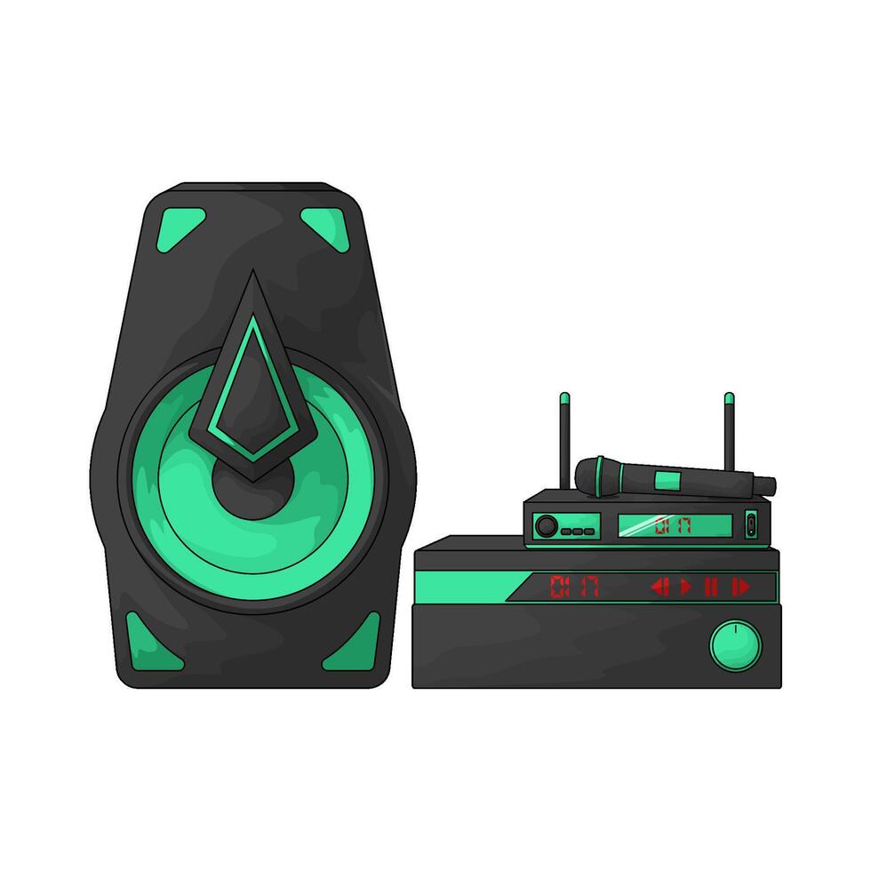 illustration of best smart music speaker vector
