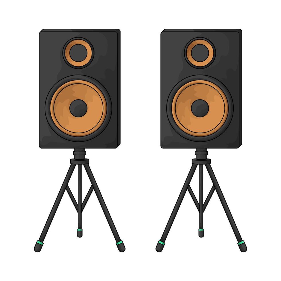 illustration of smart speaker stand vector