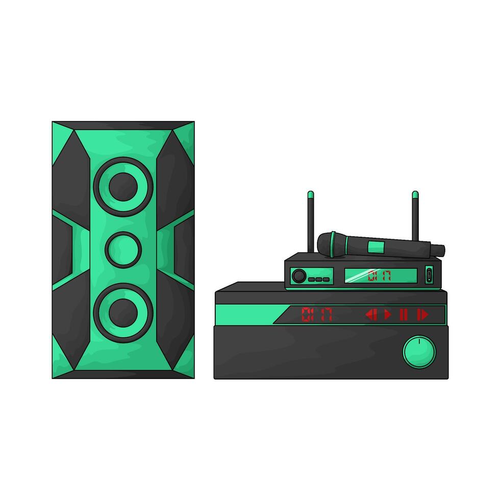 illustration of sound system vector