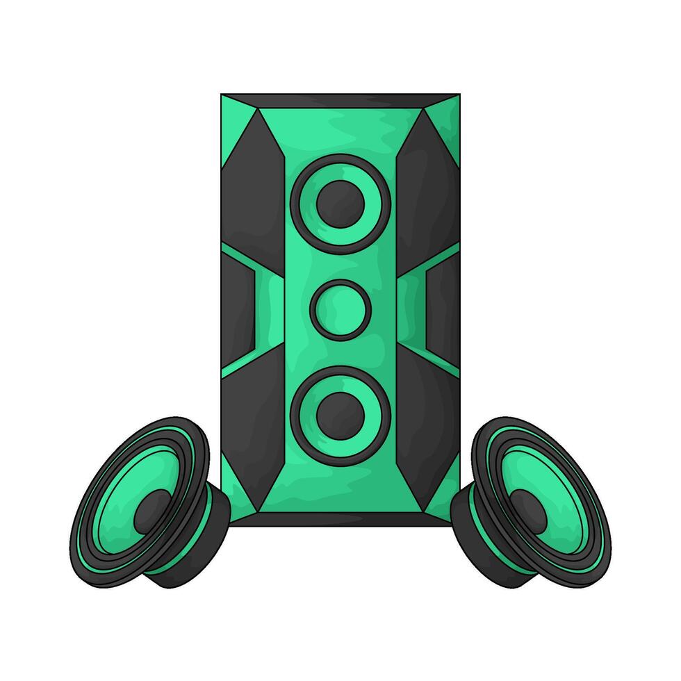 illustration of Speaker Bookshelf vector