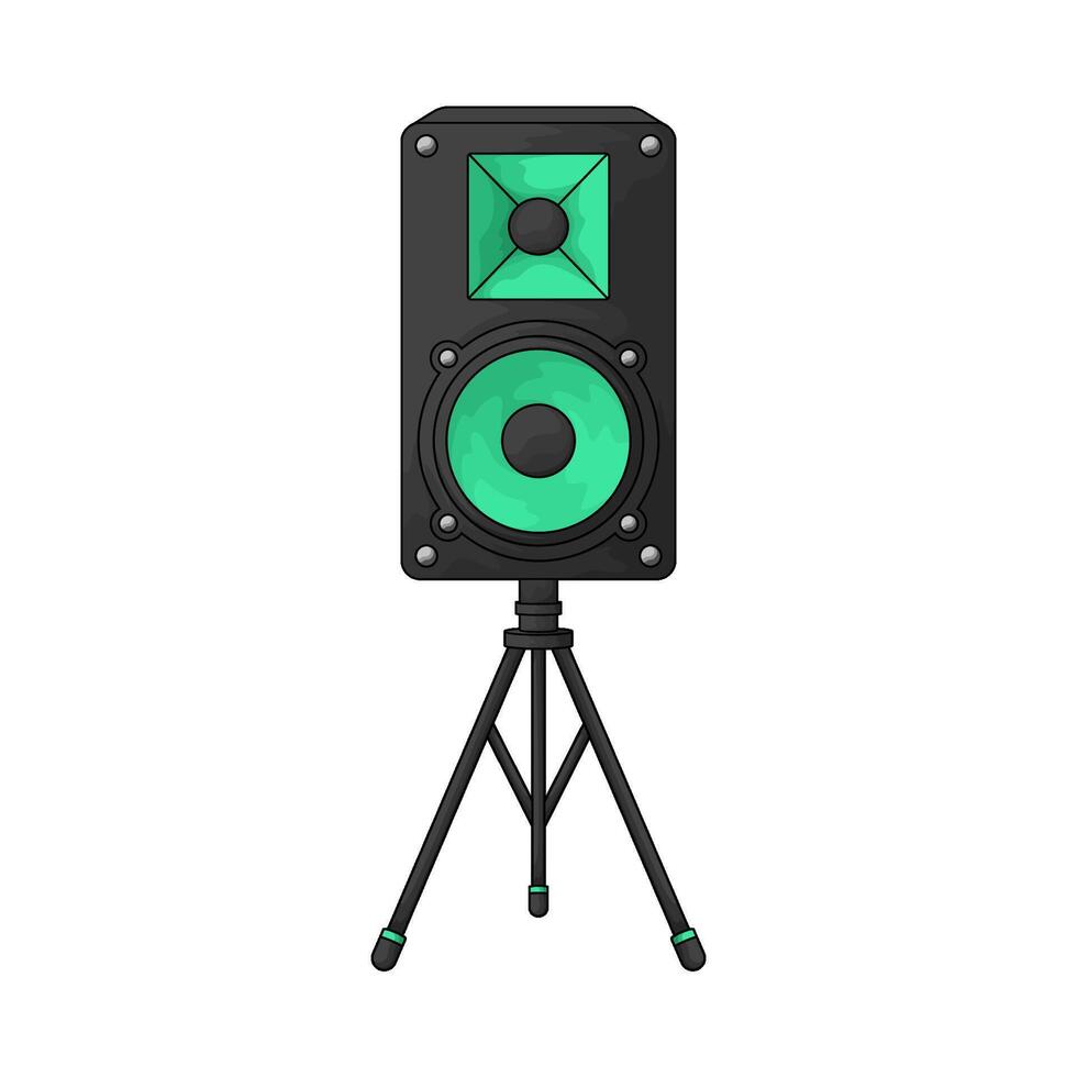 smart green speaker vector