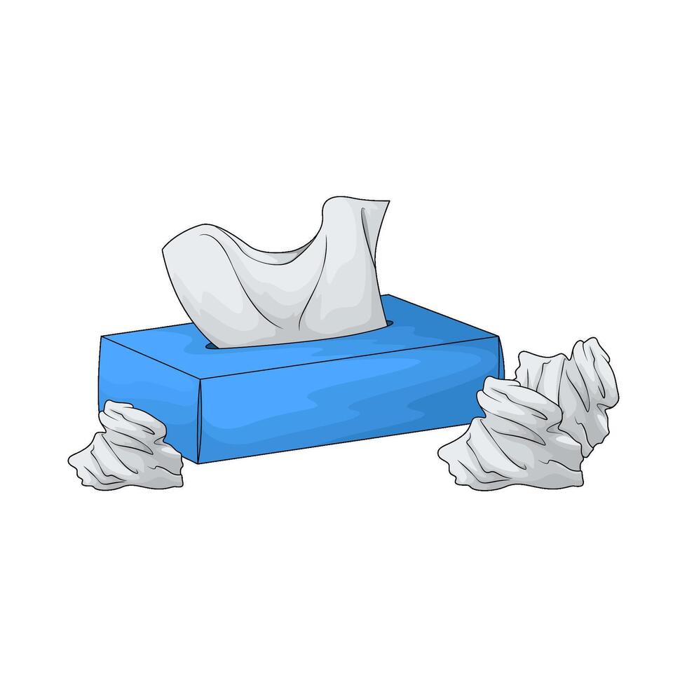 facial tissue illustration vector