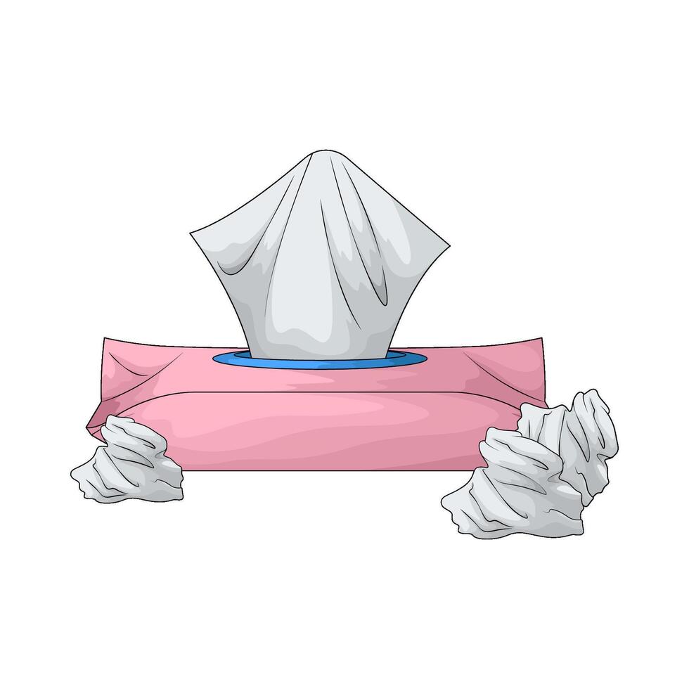illustration of Extra Soft Facial Tissue vector