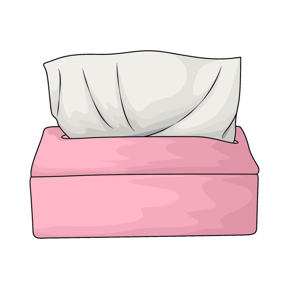 illustration of tissue with pink packaging vector