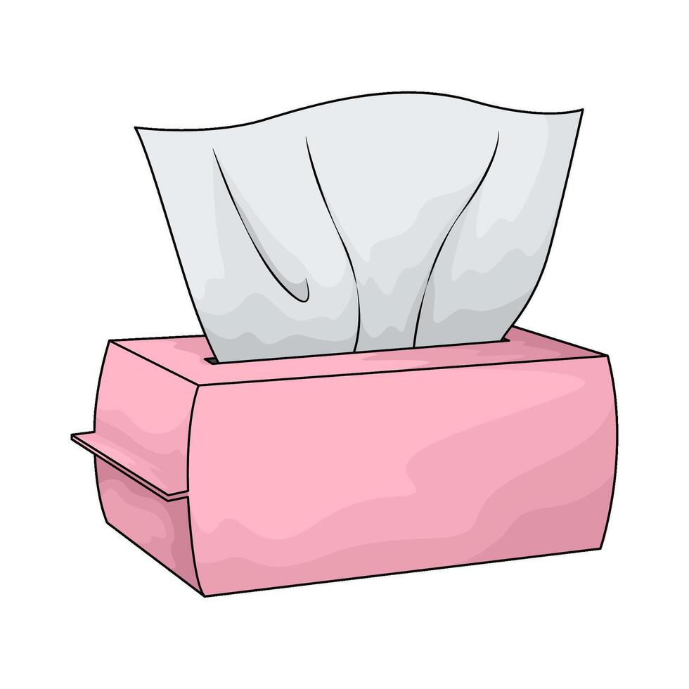 tissue with pink packaging vector