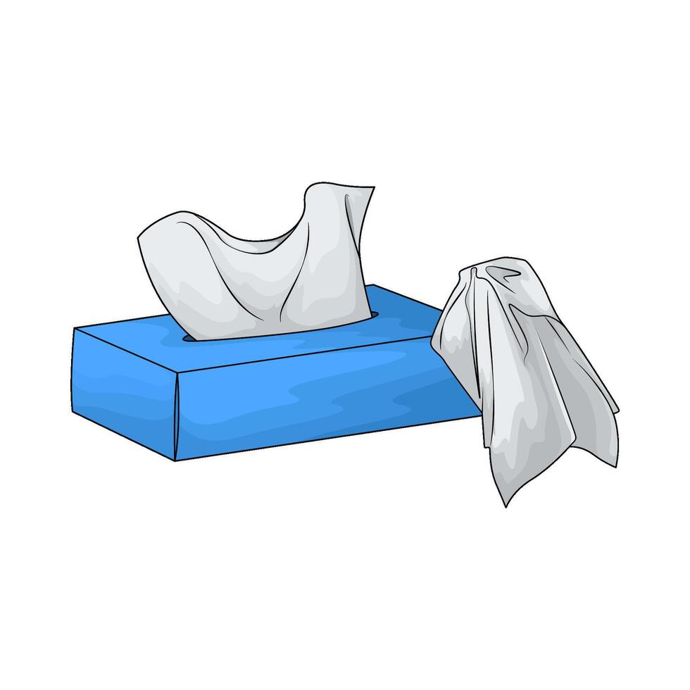 Extra Soft Facial Tissue illustration vector