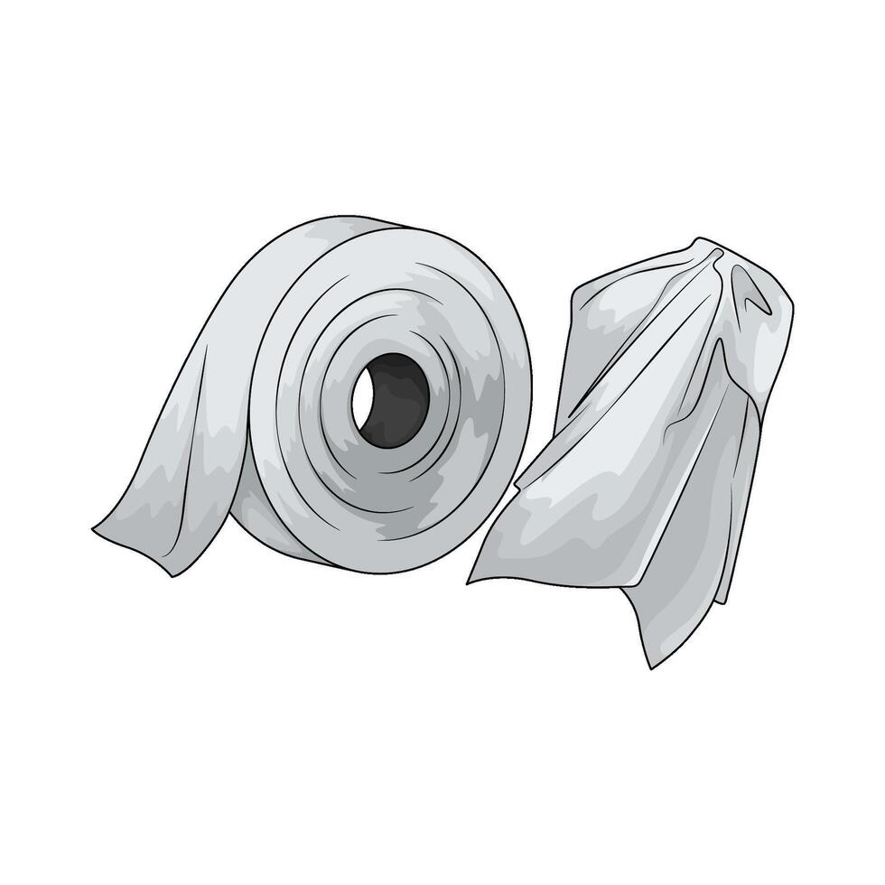 illustration of a Toilet Paper Roll vector