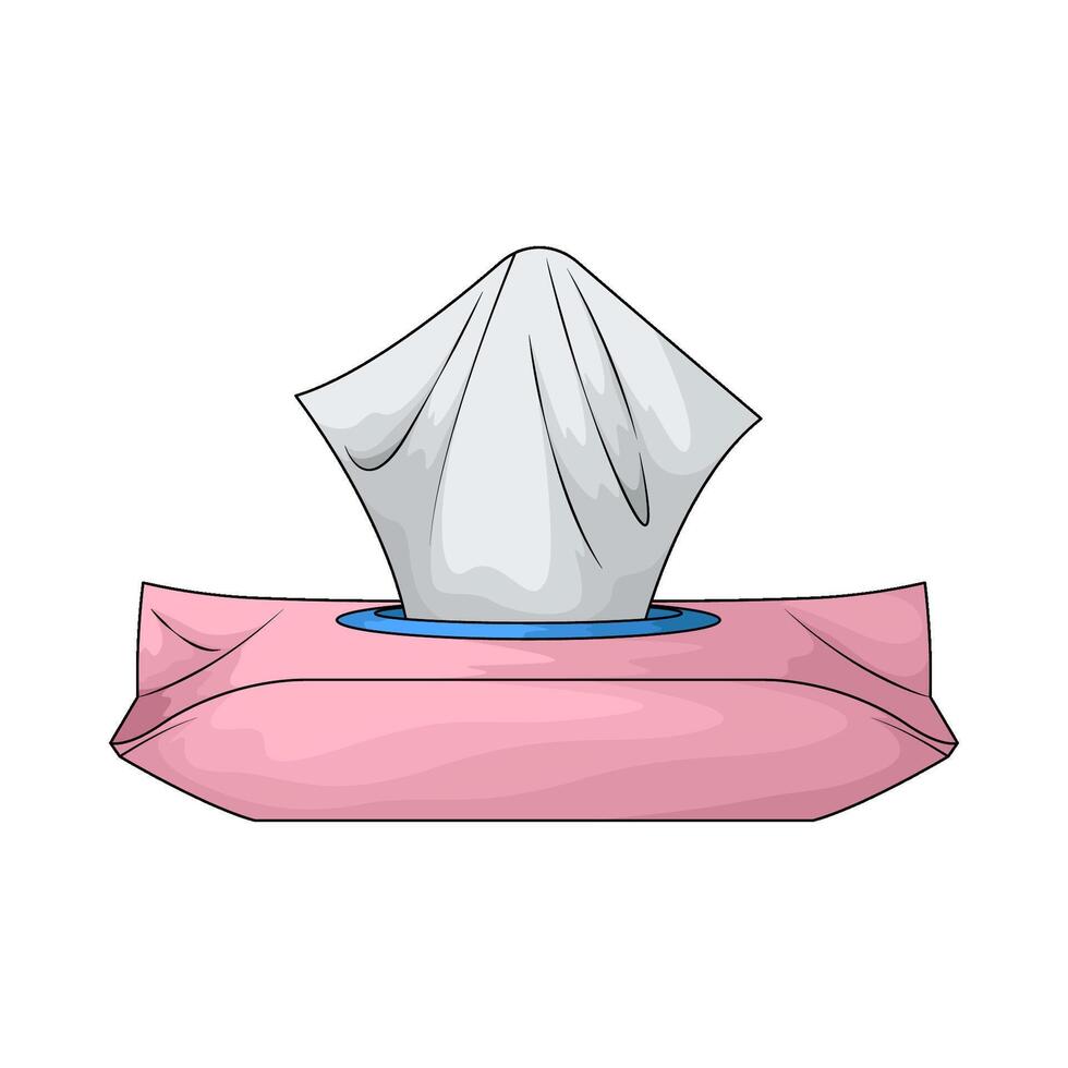 illustration of Soft Facial Tissue vector