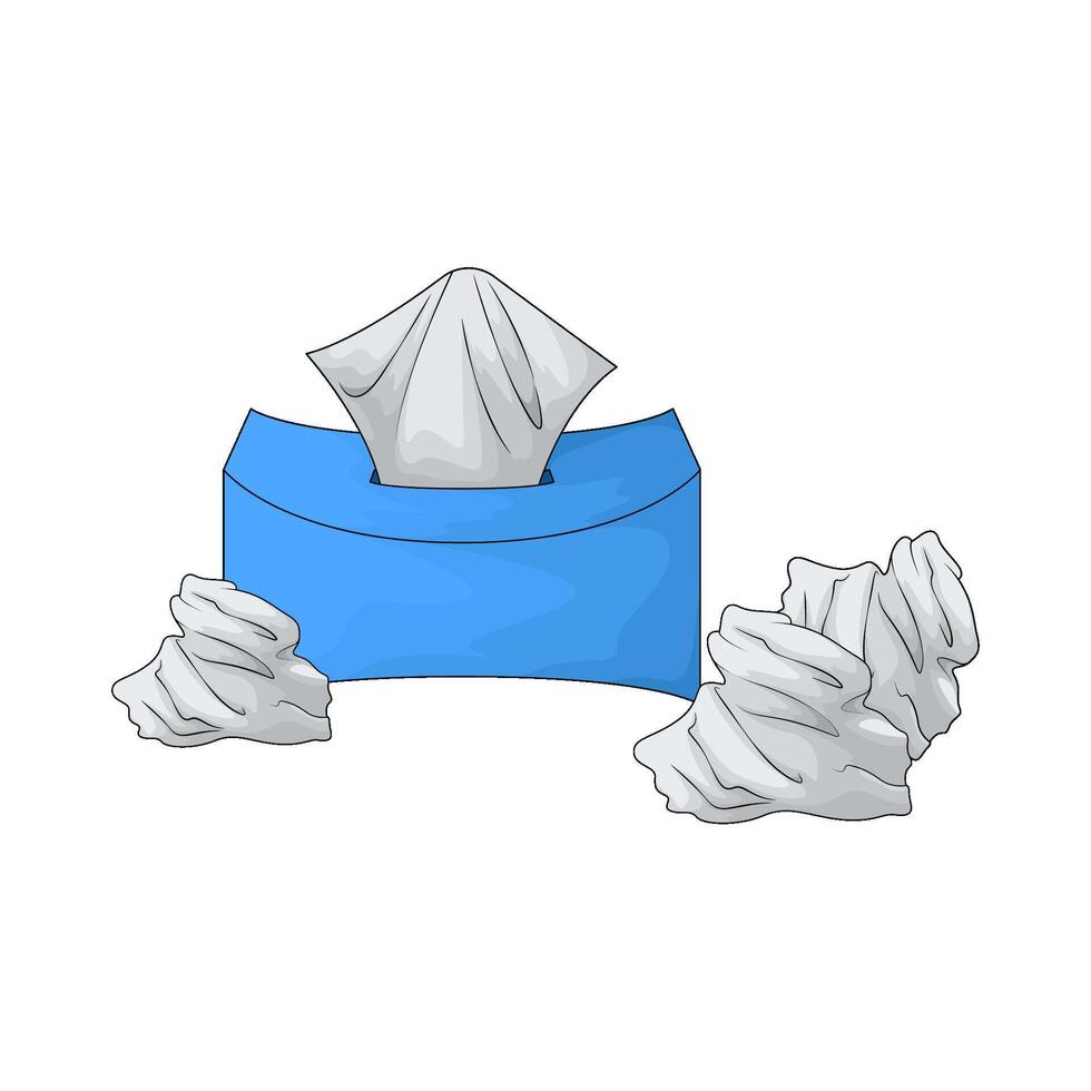 Soft Facial Tissue illustration vector