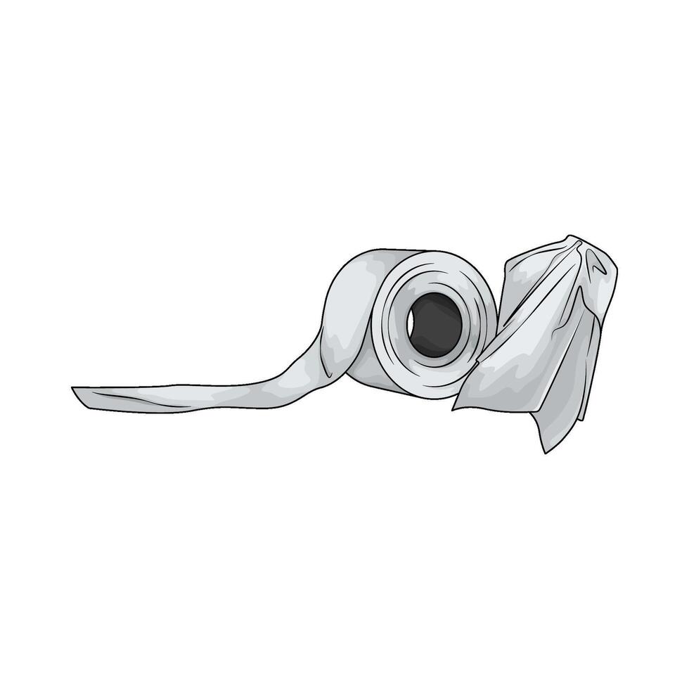 illustration of soft toilet paper roll vector