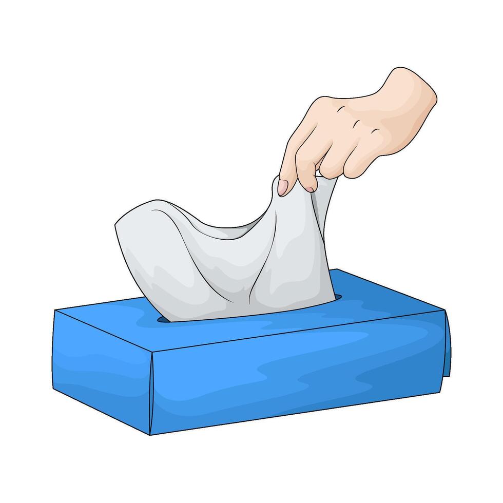 Facial Tissue Box illustration vector