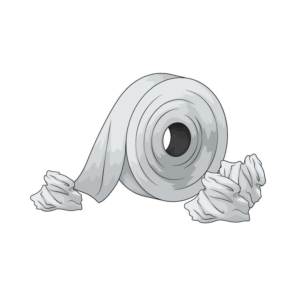 super soft toilet paper roll vector