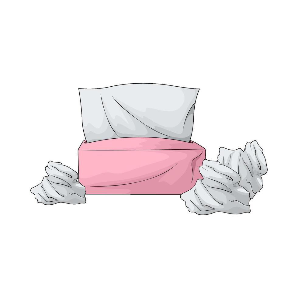 tissue boxes illustration vector