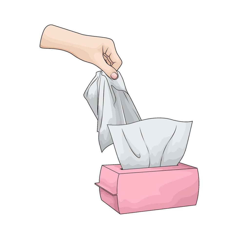 illustration of Ultra Soft Tissue Box vector