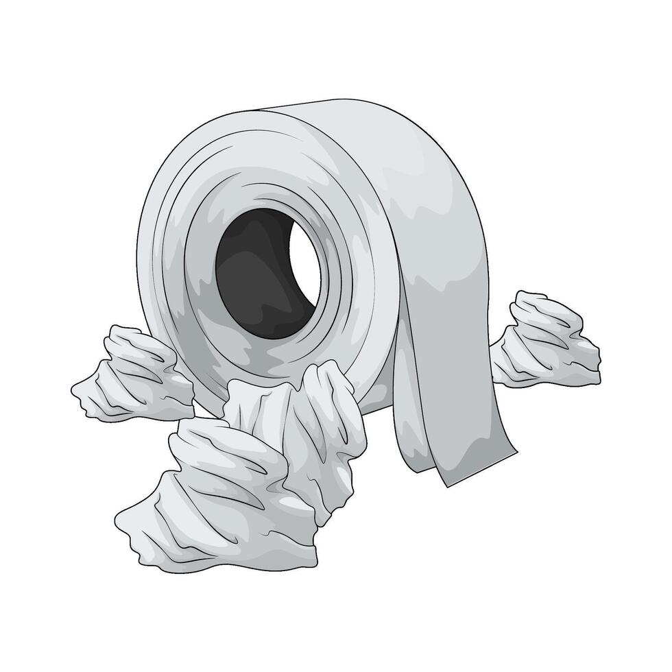 super soft toilet paper vector