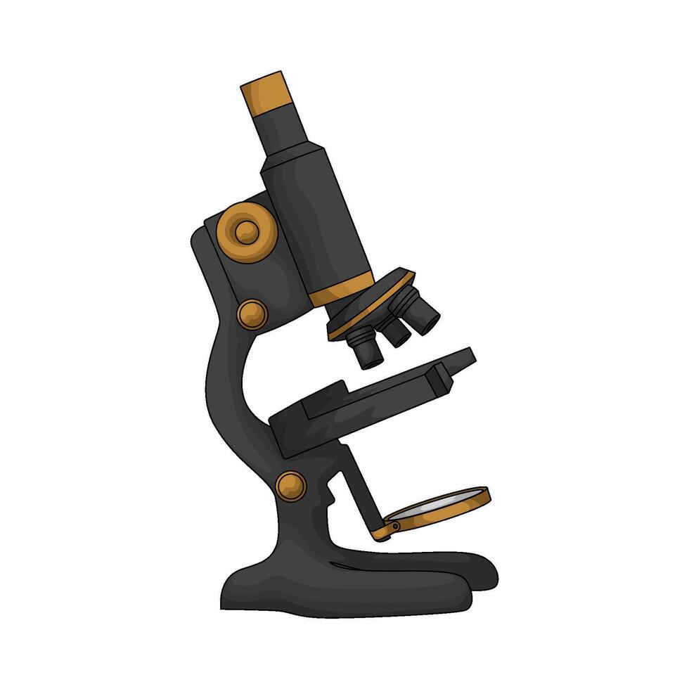 Laboratory Research microscope vector