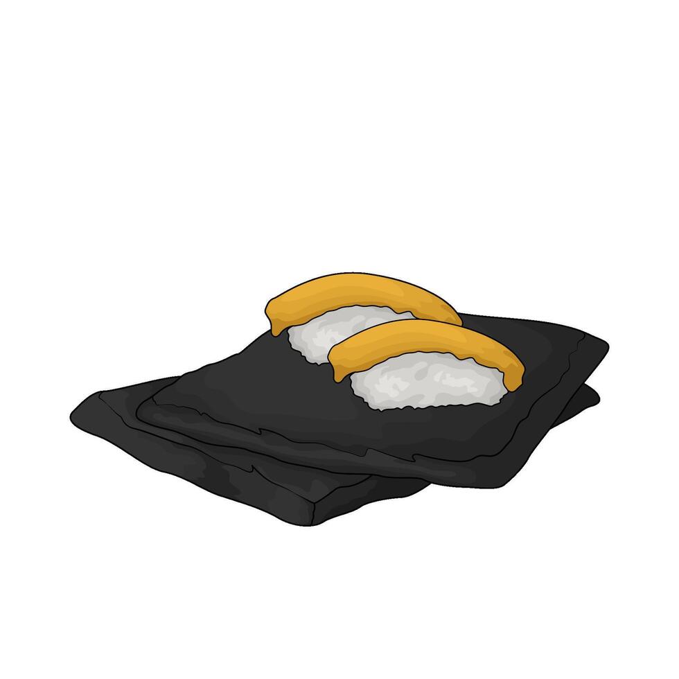 illustration of Japanese Tamago sushi vector